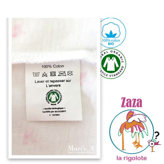 Débardeur coton bio GOTS 8 ans