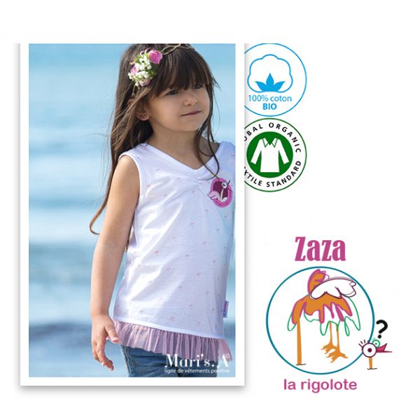 Débardeur blanc Zaza 3 ans