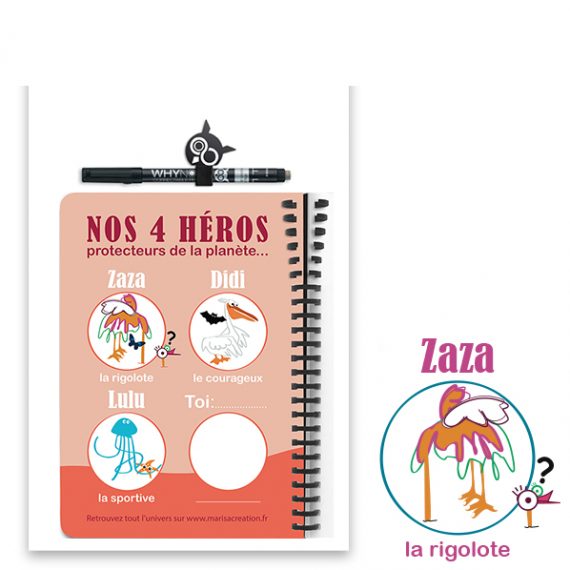 Carnet effaçable Zaza